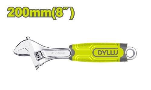 რეგულირებადი ქანჩის გასაღები 200მმ ( რეზინის სახელურით) - Image 1