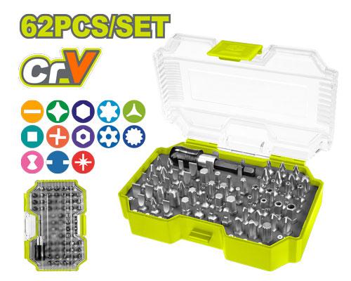 62 ცალი ხრახნიანი თავაკების ნაკრები - Image 2