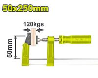 მომჭერი მეტალის50x250მმ, 120კგ