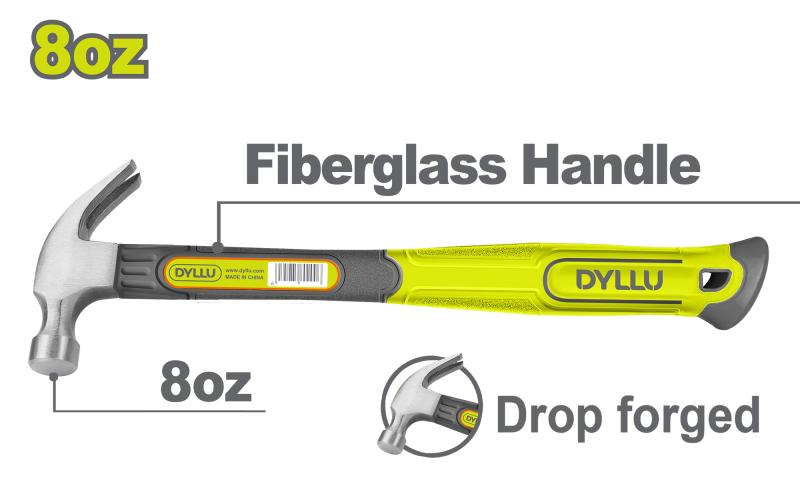 ჩაქუჩი ლურსმნის ამოსაღებით 220გრ, ბოჭკ. - Image 1