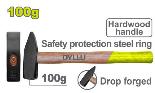 ჩაქუჩი ხის სახელურით 100გრ - Image 1