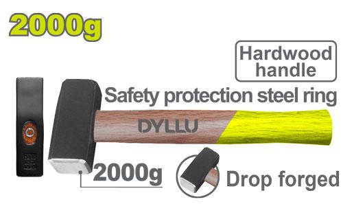 ჩაქუჩი ხის ტარით 2000გრ - Image 1