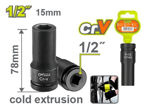 1/2" დარტყმითი თავაკი 15მმ - Image 1