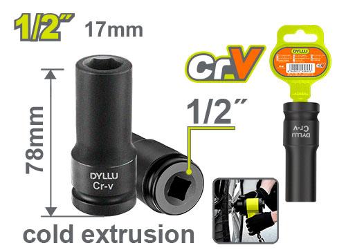 1/2" დარტყმითი თავაკი 17მმ - Image 1