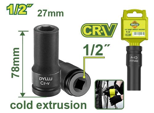 1/2" დარტყმითი თავაკი 27მმ - Image 1