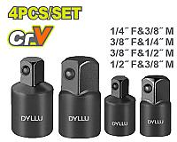 4 ცალიანი დარტყმითი თავაკების ადაპტერის ნაკრები