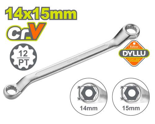 ოფსეტური რგოლის ქანჩი 14X15მმ - Image 1