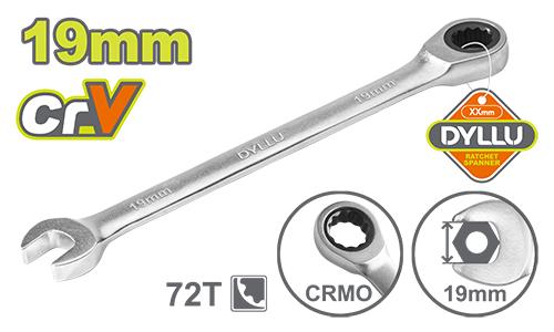 ხრუტუნა ქანჩის გასაღები 19მმ - Image 1