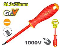 ელექტრიკოსის სახრახნისი 1000ვ, SL3x75მმ