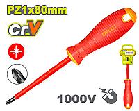 ელექტრიკოსის სახრახნისი 1000ვ, PZ1x80მმ