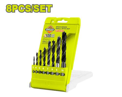 8 ცალი ხის საბურღი კომპლექტი - Image 1