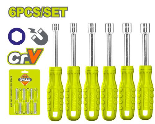 6 ცალი ქანჩის ხრახნიანი ნაკრები - Image 1