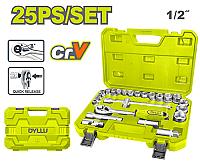 თავაკების ნაკრები 1/2", 25ნაჭრ - Thumbnail 2