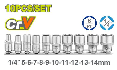 10 ცალიანი  ქანჩის თავაკები  ნაკრები 1/4 - Image 2