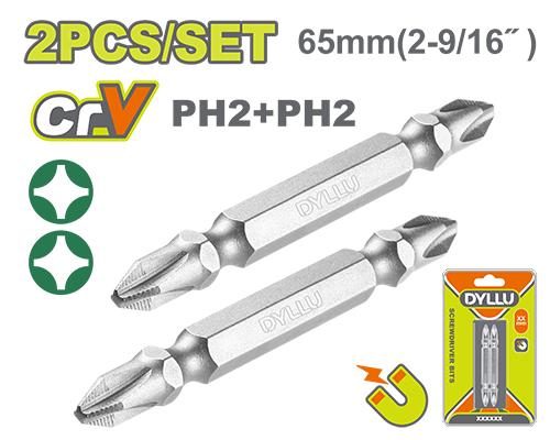 სახრახნისის საცვლელი თავის ნაკრები PH2+SL6 CRV - Image 1