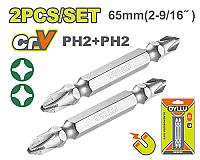 სახრახნისის საცვლელი თავის ნაკრები PH2+SL6 CRV