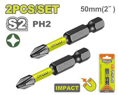 სახრახნისის საცვლელი თავის ნაკრები PH2 დარტყმითი - Image 1