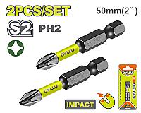 სახრახნისის საცვლელი თავის ნაკრები PH2 დარტყმითი