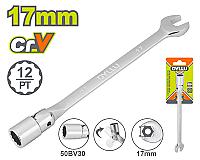 ღია ბოლოს მბრუნავი თავსაბურავი ქანჩის გასაღები 17მმ