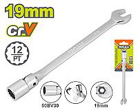 ღია ბოლოს მბრუნავი თავსაბურავი ქანჩის გასაღები 19მმ