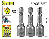 3 ცალი მაგნიტური ხრახნის ნაკრები 8მმ