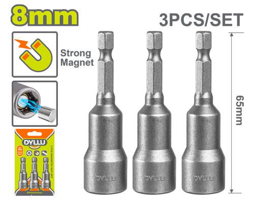 3 ცალი მაგნიტური ხრახნის ნაკრები 8მმ  გრძელი - Image 1