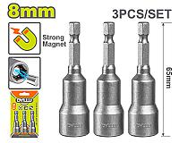 3 ცალი მაგნიტური ხრახნის ნაკრები 8მმ  გრძელი