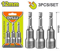 3 ცალი მაგნიტური ხრახნის ნაკრები 12მმ  გრძელი