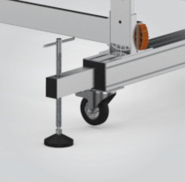 ალუმინის კიბე-ხარაჩო 2X2.5 - Image 4