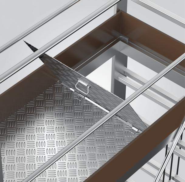 ალუმინის კიბე-ხარაჩო 2X3 - Image 3