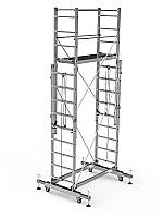 ალუმინის კიბე-ხარაჩო 2X4