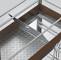 ალუმინის კიბე-ხარაჩო 2X5 - Thumbnail 3