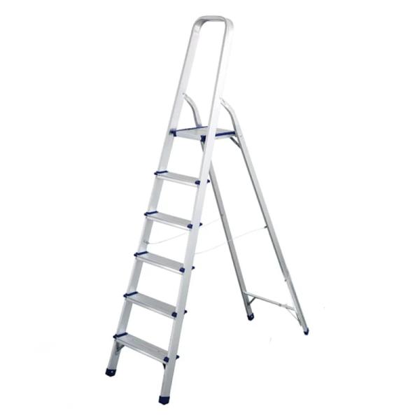 Aluminum ladder 5+1 - Image 1