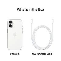 Apple iPhone 16 Single Sim (8GB/128GB) White - Thumbnail 2