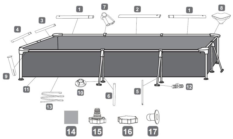 3.00 x 2.01 x 66cm კარკასული აუზი Bestway 56404 - Image 2