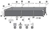 3.00 x 2.01 x 66cm კარკასული აუზი Bestway 56404 - Thumbnail 2