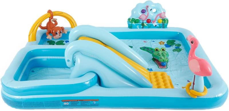 2.44m x 1.98m x 71m Inflatable Pool with Slide INTEX 57161 - Image 2