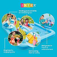 2.44m x 1.98m x 71m Inflatable Pool with Slide INTEX 57161 - Thumbnail 3