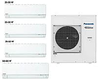 (150-160მ2) კონდიციონერის ნაკრები  Panasonic CU-5E34PBD + CS-E9RKDW 3Pcs, CS-E18RKDW 1Pcs, Inverter, 150 - 160 კვმ2  (OUTDOOR) - Thumbnail 2