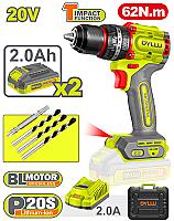 Li-Ion ხრახნ დამჭერი 20V 62ნ DTCDP6281