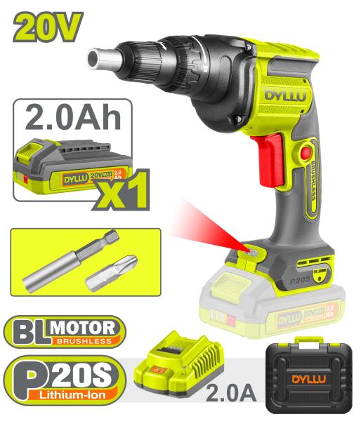 Li-Ion ხრახნ დამჭერი თაბაშირ-მუყაოსთვის 20V DTDS204285 - Image 1