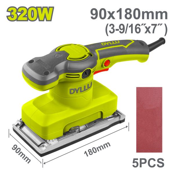 ვიბრაციული საპრიალებელი 320W 90X180MM DTFA2503 - Image 1