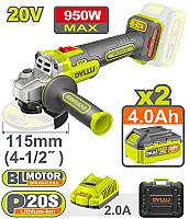 Li-Ion კუთხსახეხი 20 V 950W DTLAP5322