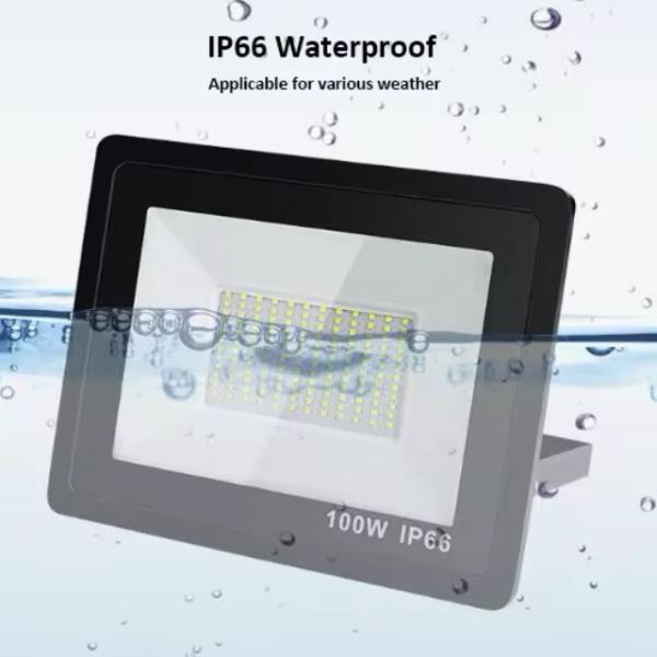 დიოდური პროჟექტორი 100 lm/W IP66 300w 6500k - Image 3
