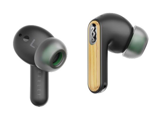 House Of Marley Redemption 2 ANC Wireless Earbuds - Signature Black (EM-DE031-SB) - Image 1