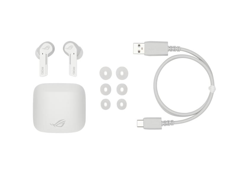 Asus ROG Cetra True Wireless gaming headphones - White - Image 5