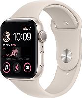 Apple Watch SE 2 GPS Gen.2 40mm Starlight Aluminium Case with Starlight Sport Band - M/L (MR9V3) - Thumbnail 2