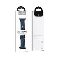 Hoco Watchband WA01 classic sports silicone strap(42/44/45/49mm) Misty blue - Thumbnail 2