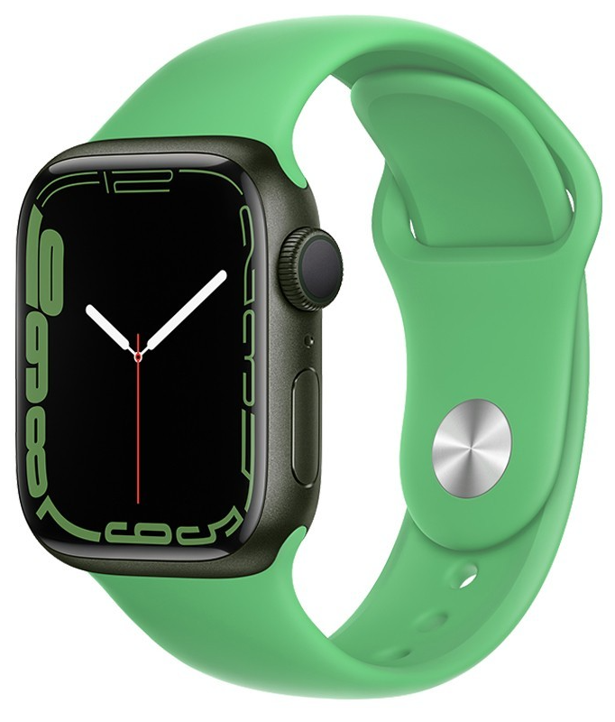 Hoco Watchband iWatch WA01 Flexible series classic sports silicone strap 42/44/45/49mm for Apple Watch series 1/2/3/4/5/6/7/8/SE/Ultra Bright green