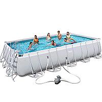 Bestway 56470 კარკასული აუზი 671სმ x 366სმ x 132 სმ